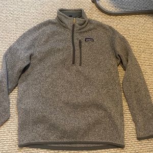 grey patagonia fleece